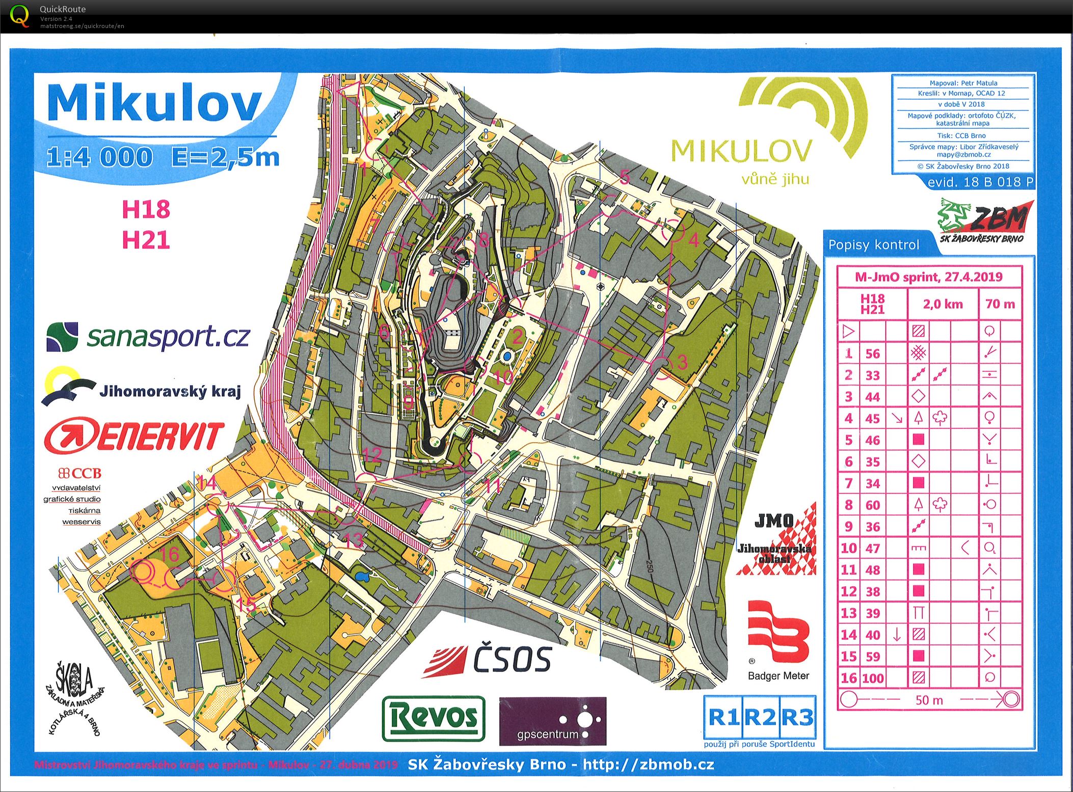 OM sprint Mikulov (27.04.2019)