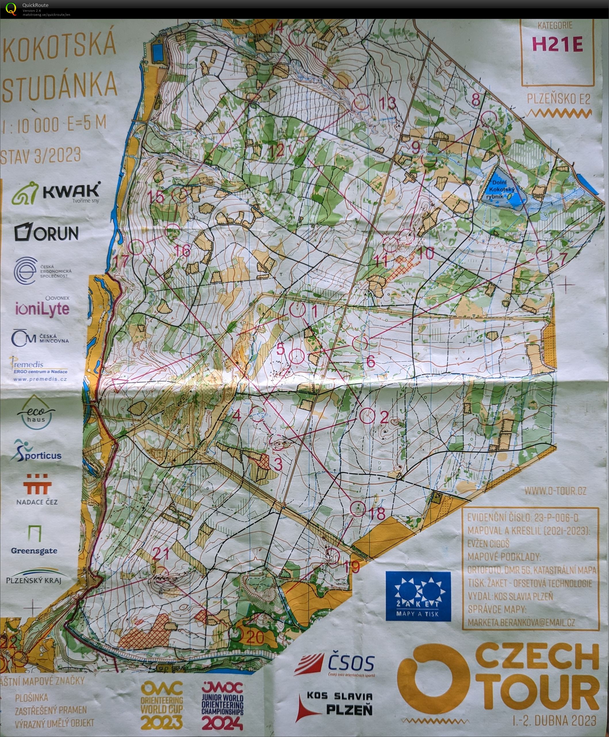 Czech O-tour E2 (02.04.2023)